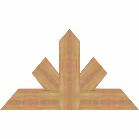 Ekena Millwork Saratoga Timber Gable Bracket, Western Red Cedar, 36"W x 21"H x 1 1/2"D x 5 1/2"F, 14/12 Pitch GBW036X21X0206SAR00SWR